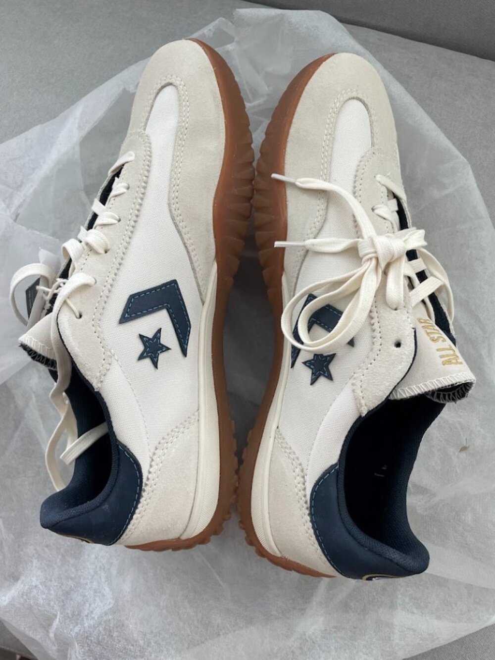 Converse All Star Terrain Low Sneakers Cream Navy Gum Sole Men’s/Unisex NWT